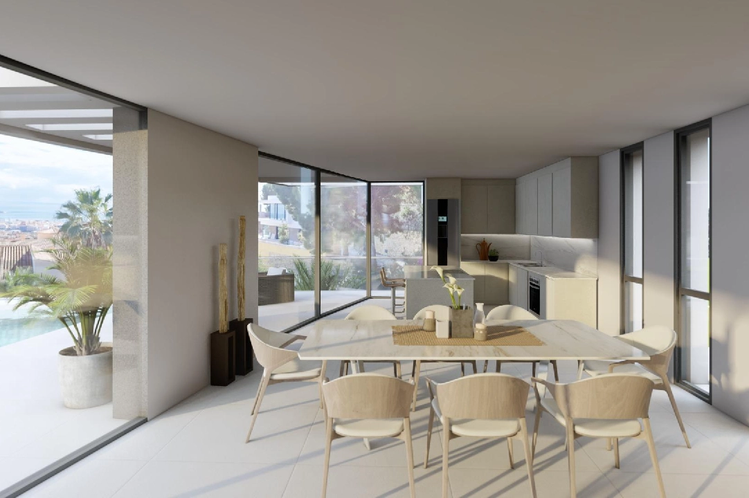 villa en Calpe en vente, construit 273 m², ano de construccion 2022, aire acondicionado, terrain 805 m², 4 chambre, 4 salle de bains, piscina, ref.: AM-11772DA-7