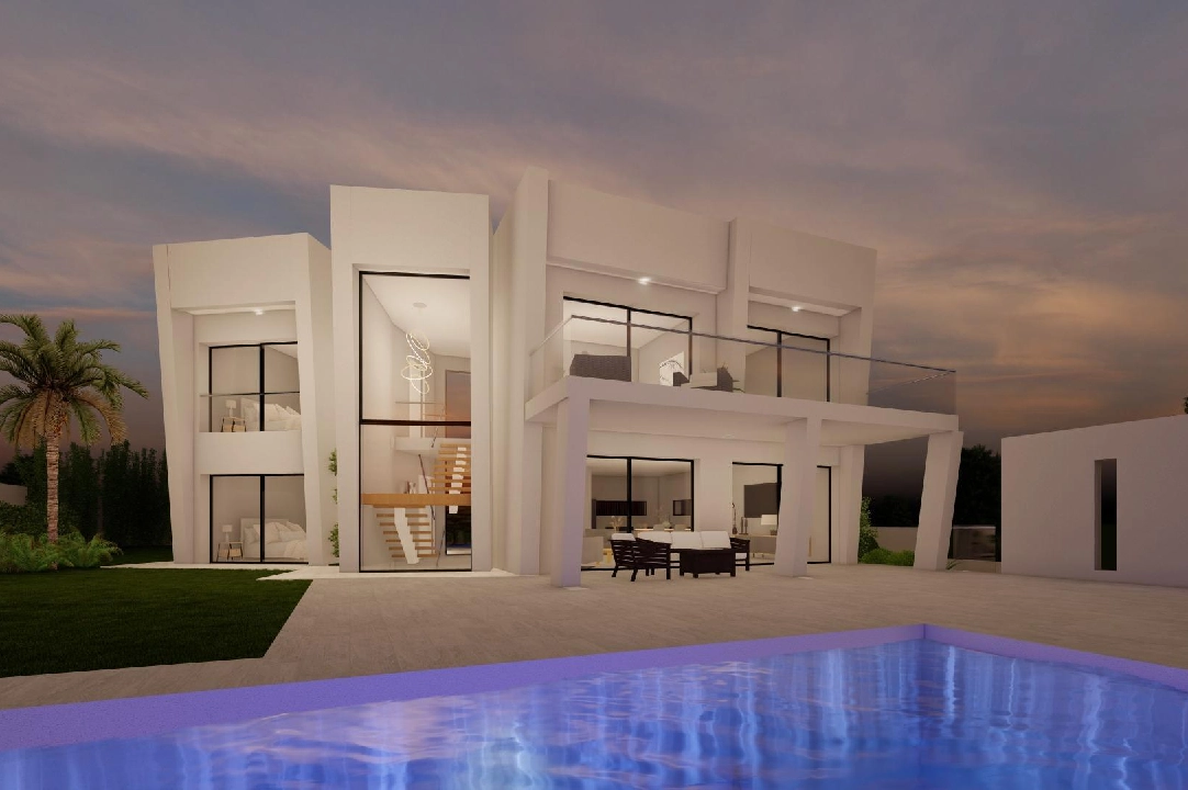 villa en Moraira en vente, construit 365 m², ano de construccion 2023, aire acondicionado, terrain 967 m², 4 chambre, 4 salle de bains, piscina, ref.: AM-11867DA-1