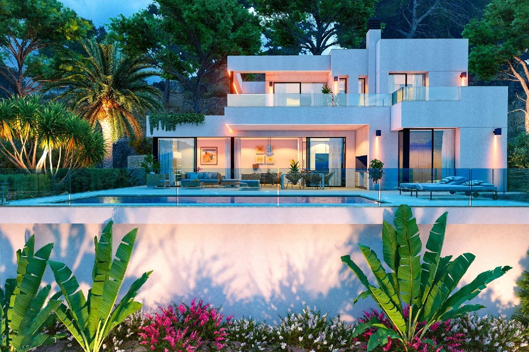 villa en Calpe en vente, construit 209 m², ano de construccion 2024, aire acondicionado, terrain 1000 m², 3 chambre, 3 salle de bains, piscina, ref.: AM-11967DA-3