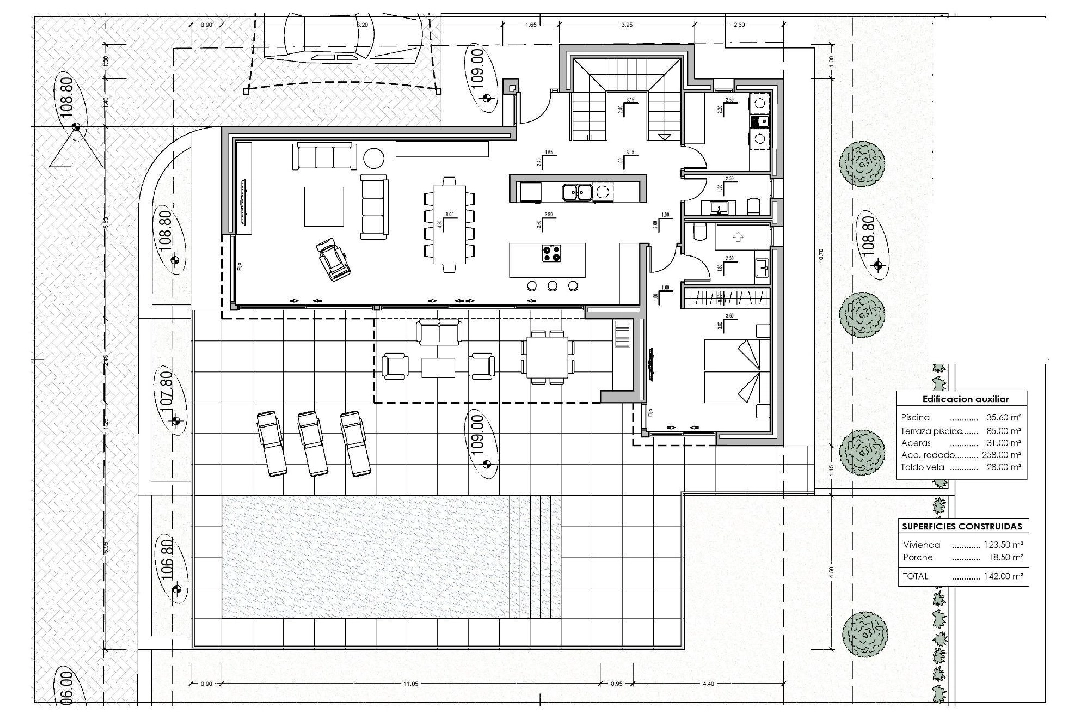 villa en Calpe en vente, construit 209 m², ano de construccion 2024, aire acondicionado, terrain 1000 m², 3 chambre, 3 salle de bains, piscina, ref.: AM-11967DA-9