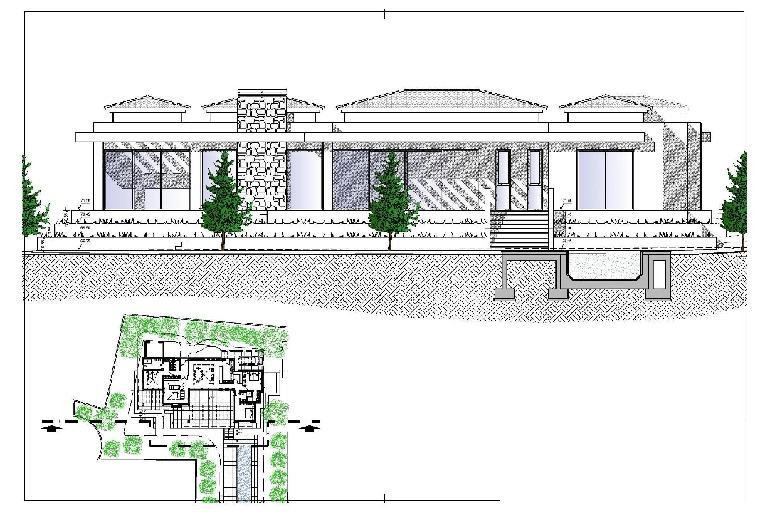 villa en Javea en vente, construit 420 m², ano de construccion 2023, aire acondicionado, terrain 1741 m², 4 chambre, 5 salle de bains, piscina, ref.: AM-12003DA-11