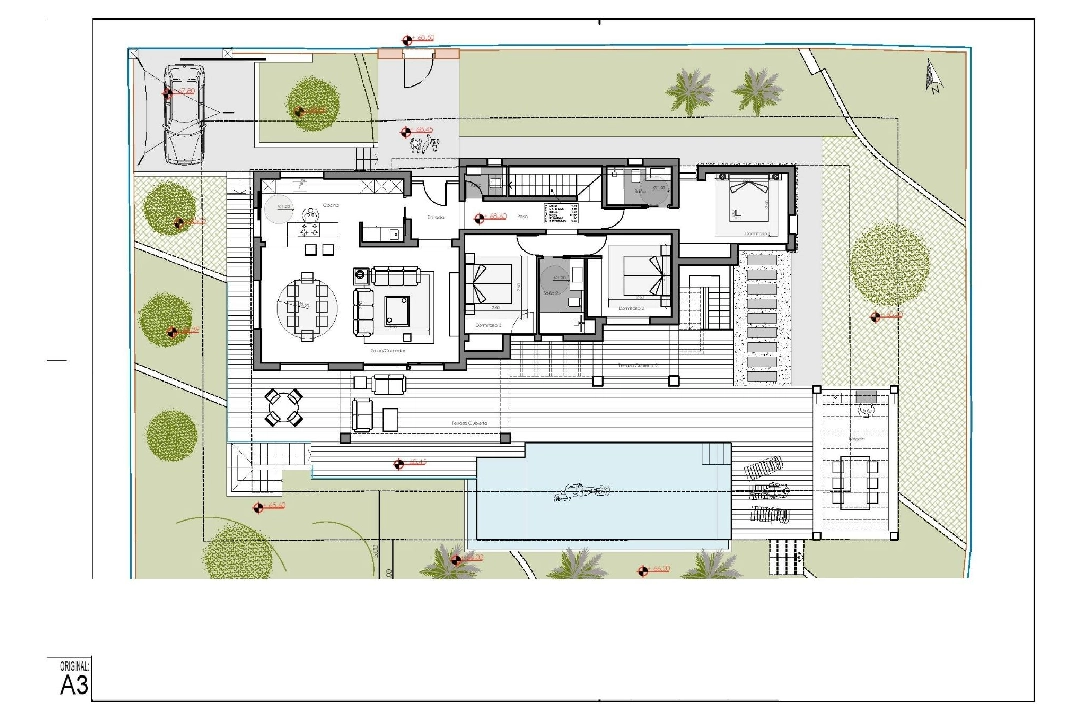 villa en Moraira en vente, construit 261 m², ano de construccion 2023, aire acondicionado, terrain 810 m², 4 chambre, 3 salle de bains, piscina, ref.: AM-12027DA-18