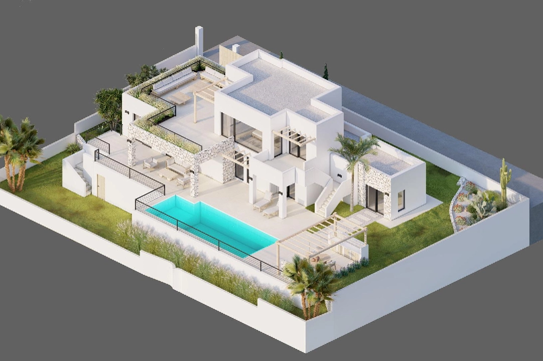 villa en Moraira en vente, construit 261 m², ano de construccion 2023, aire acondicionado, terrain 810 m², 4 chambre, 3 salle de bains, piscina, ref.: AM-12027DA-5