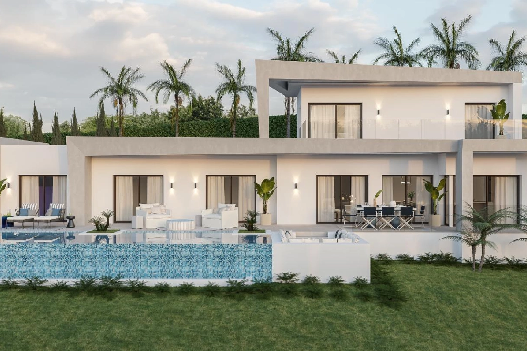 villa en Javea en vente, construit 185 m², ano de construccion 2024, aire acondicionado, terrain 1000 m², 4 chambre, 3 salle de bains, piscina, ref.: AM-12073DA-1