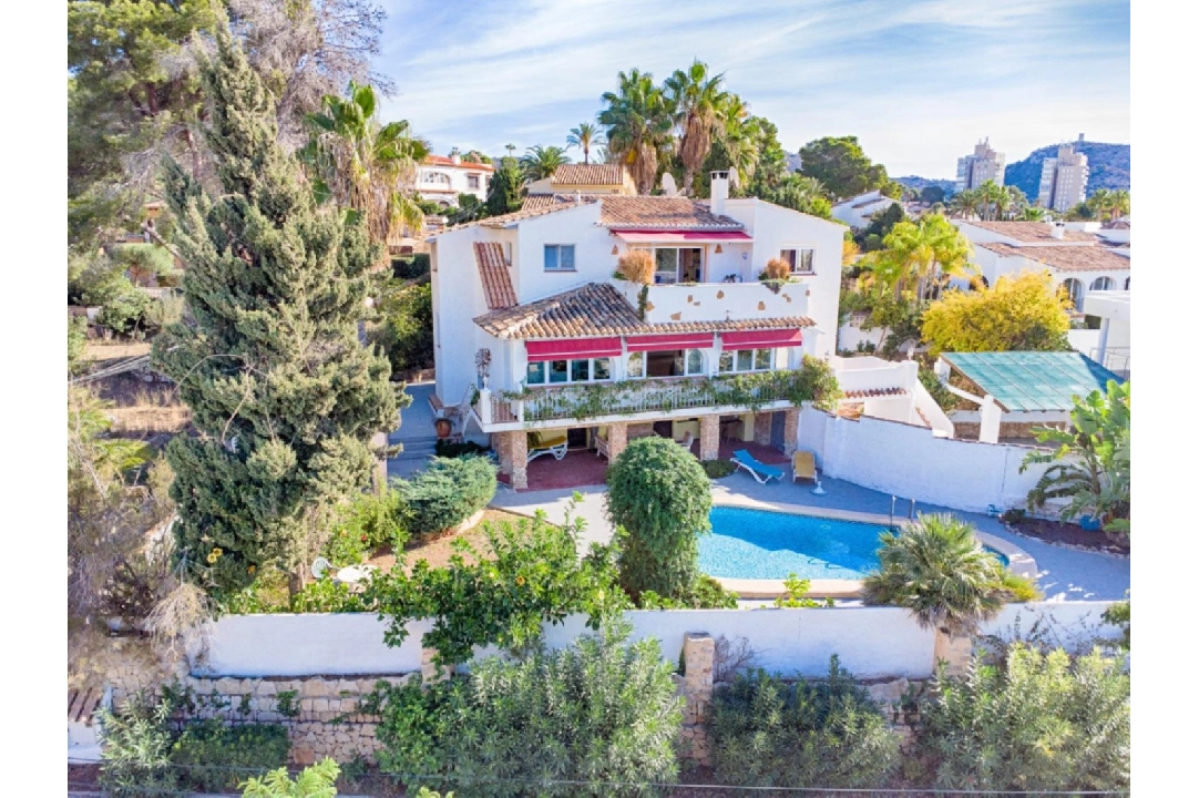 villa en Moraira en vente, construit 326 m², ano de construccion 1975, aire acondicionado, terrain 791 m², 6 chambre, 6 salle de bains, piscina, ref.: AM-12082DA-4