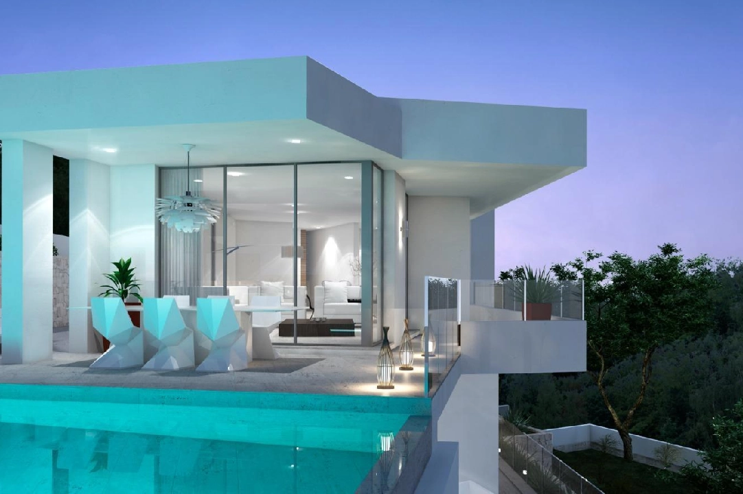 villa en Moraira en vente, construit 286 m², ano de construccion 2024, aire acondicionado, terrain 800 m², 3 chambre, 2 salle de bains, piscina, ref.: AM-12126DA-2