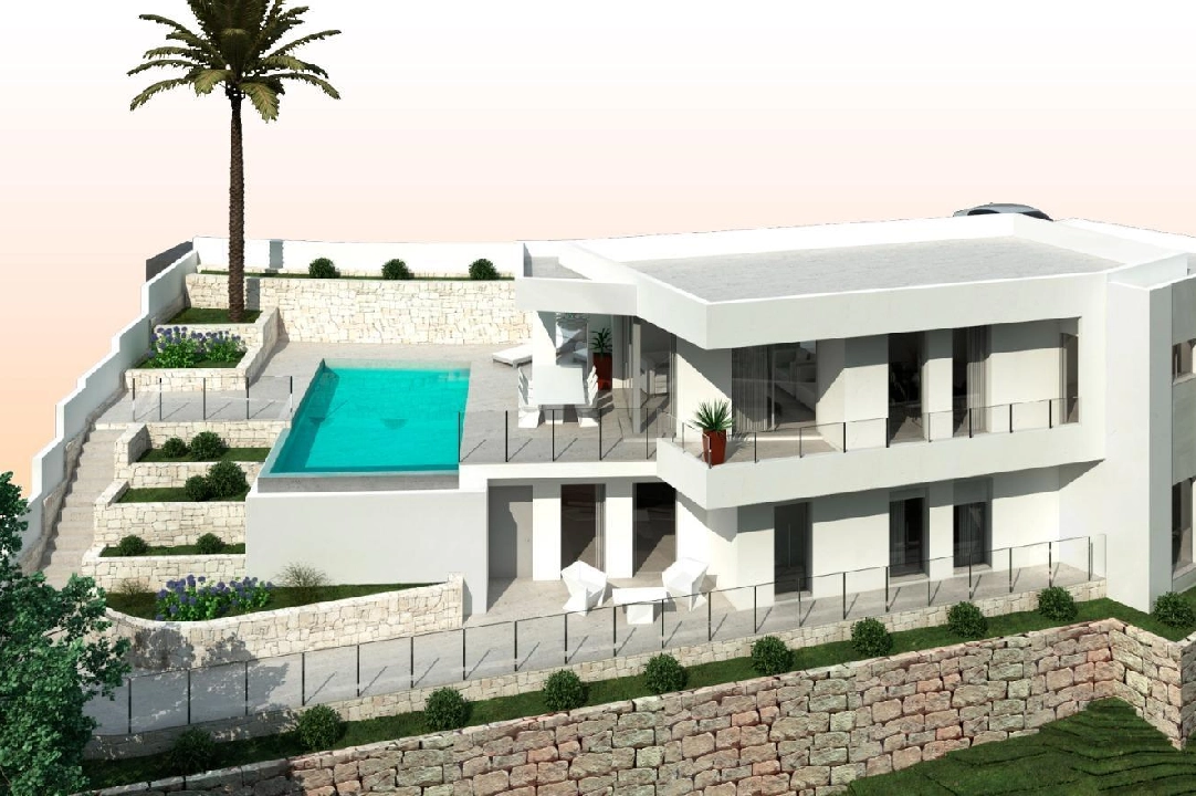 villa en Moraira en vente, construit 286 m², ano de construccion 2024, aire acondicionado, terrain 800 m², 3 chambre, 2 salle de bains, piscina, ref.: AM-12126DA-6