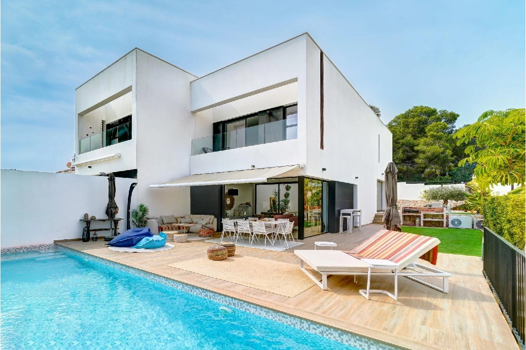 villa en Moraira en vente, construit 182 m², aire acondicionado, terrain 500 m², 4 chambre, 3 salle de bains, piscina, ref.: AM-12207DR-1