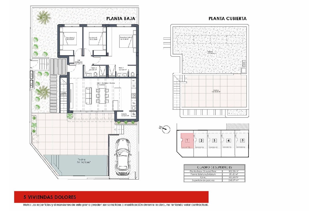 villa en Dolores en vente, construit 183 m², estado nuevo, terrain 220 m², 3 chambre, 2 salle de bains, piscina, ref.: HA-DON-140-E01-23