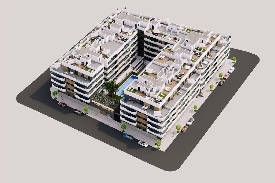 atico en Santa Pola en vente, construit 165 m², estado nuevo, 3 chambre, 2 salle de bains, piscina, ref.: HA-SPN-703-A04-7