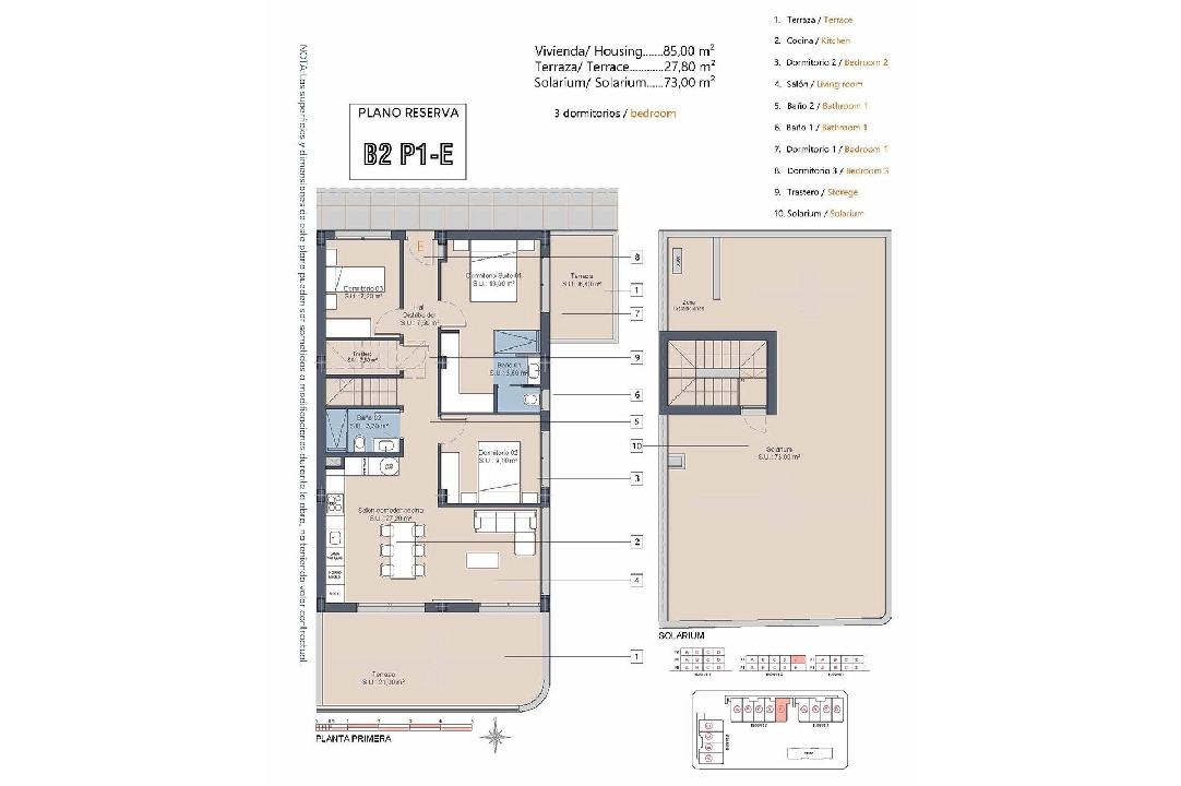 atico en Los Alcazares en vente, construit 175 m², estado nuevo, 3 chambre, 2 salle de bains, piscina, ref.: HA-LAN-432-A04-16