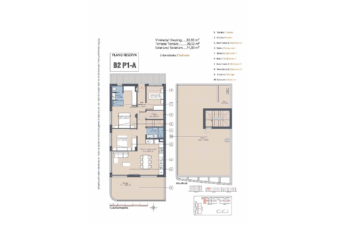 atico en Los Alcazares en vente, construit 175 m², estado nuevo, 3 chambre, 2 salle de bains, piscina, ref.: HA-LAN-432-A04-17