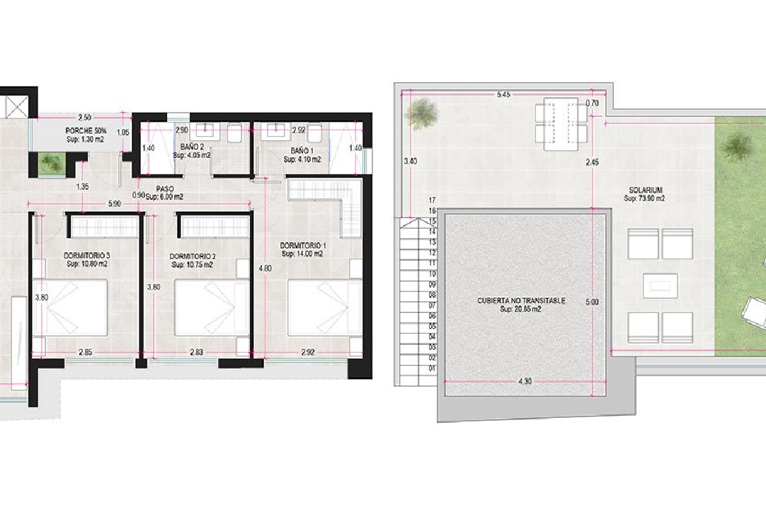 villa en Alhama de Murcia en vente, construit 166 m², estado nuevo, terrain 306 m², 3 chambre, 2 salle de bains, ref.: HA-AHN-120-E02-5