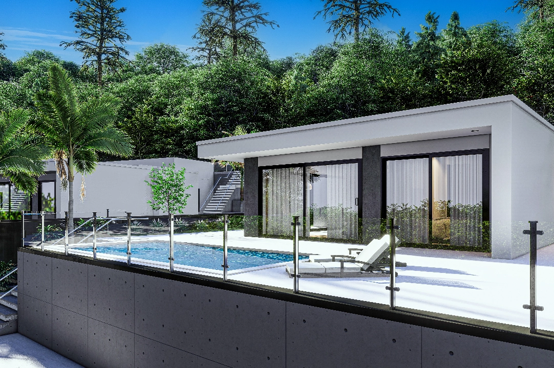 villa en Pedreguer(Monte Solana) en vente, construit 100 m², aire acondicionado, terrain 300 m², 3 chambre, 2 salle de bains, piscina, ref.: CA-H-1804-AMB-1