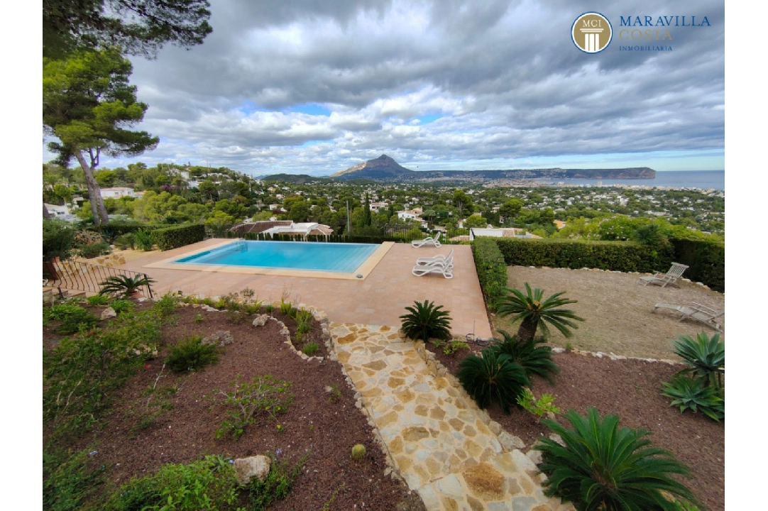 villa en Javea(Costa Nova) en vente, construit 378 m², + calefaccion suelo, aire acondicionado, terrain 3063 m², 5 chambre, 5 salle de bains, piscina, ref.: MV-P-2507-8