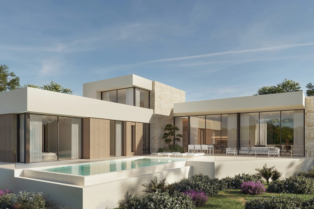 villa en Moraira(Moravit) en vente, construit 320 m², aire acondicionado, terrain 1035 m², 4 chambre, 4 salle de bains, piscina, ref.: CA-H-1811-AMB-2