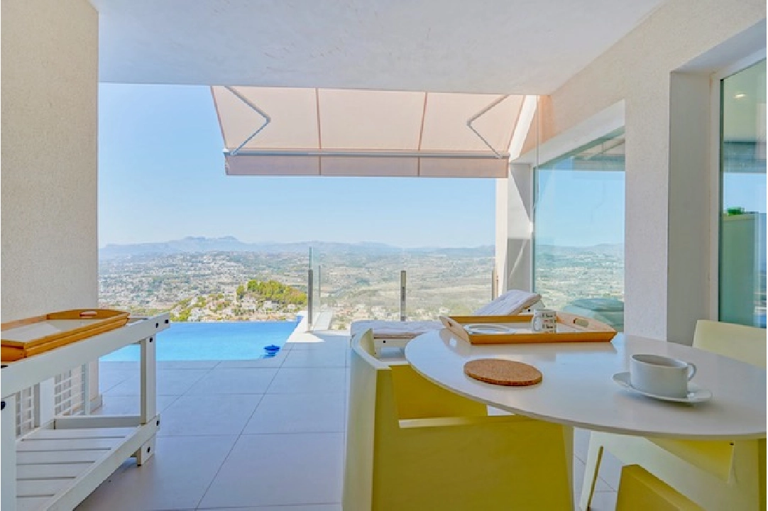 villa en Benitachell(La Cumbre del Sol) en vente, construit 140 m², aire acondicionado, terrain 1395 m², 2 chambre, 2 salle de bains, piscina, ref.: CA-H-1815-AMB-17