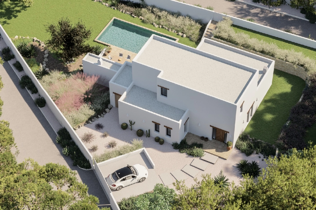 villa en Moraira(Cap Blanc) en vente, construit 180 m², aire acondicionado, terrain 1056 m², 3 chambre, 4 salle de bains, piscina, ref.: CA-H-1699-AMBI-1