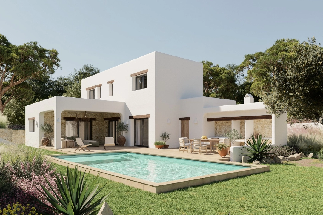 villa en Moraira(Cap Blanc) en vente, construit 180 m², aire acondicionado, terrain 1056 m², 3 chambre, 4 salle de bains, piscina, ref.: CA-H-1699-AMBI-2