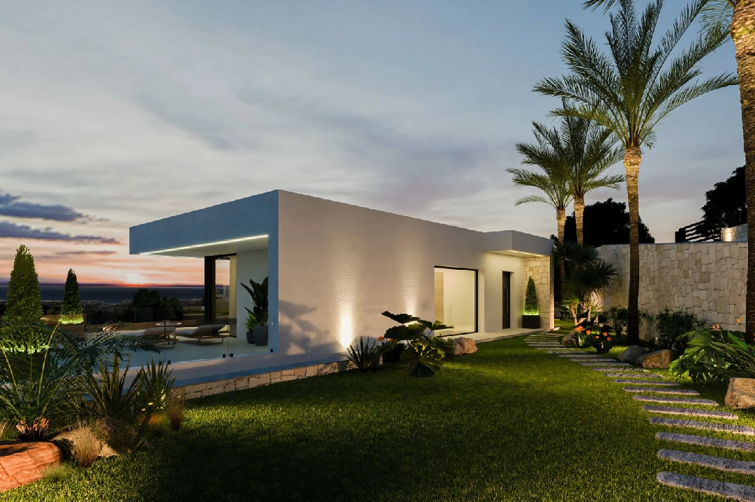 villa en Pedreguer en vente, construit 184 m², aire acondicionado, terrain 1632 m², 3 chambre, 3 salle de bains, piscina, ref.: UM-UV-MERAK-II-13