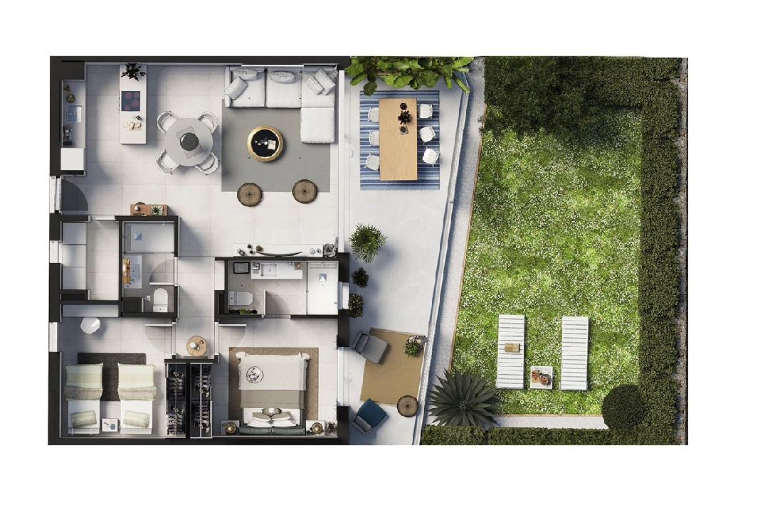 apartamento en la planta superior en Cala D-Or en vente, construit 107 m², estado nuevo, aire acondicionado, 2 chambre, 2 salle de bains, piscina, ref.: HA-MLN-433-A01-30