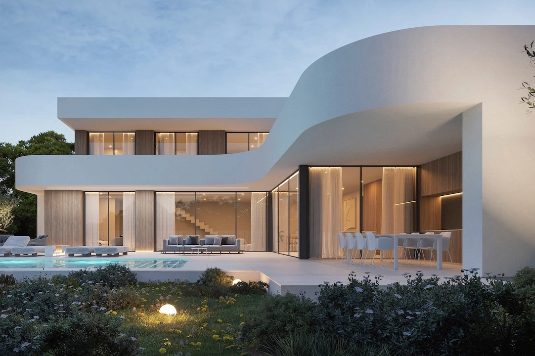 villa en Moraira(La Sabatera) en vente, construit 310 m², aire acondicionado, terrain 1048 m², 4 chambre, 3 salle de bains, piscina, ref.: CA-H-1825-AMB-6