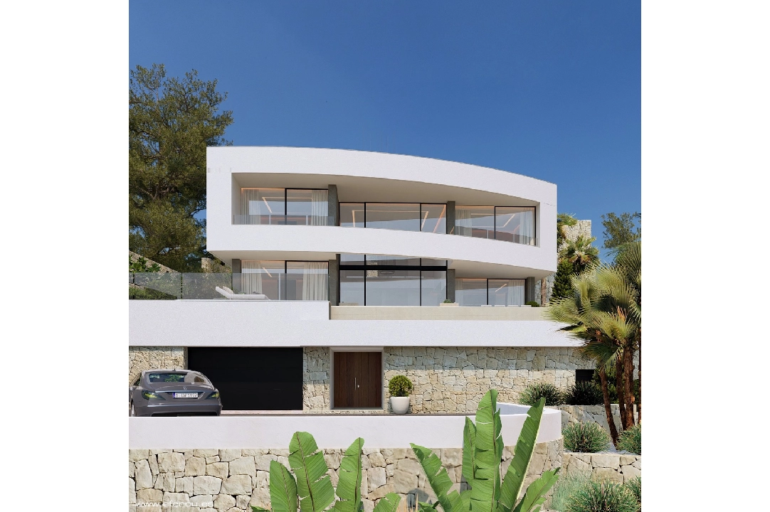 villa en Calpe(Empedrola) en vente, construit 335 m², aire acondicionado, terrain 1042 m², 4 chambre, 4 salle de bains, piscina, ref.: CA-H-1826-AMB-4