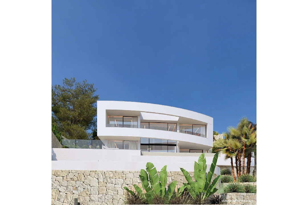 villa en Calpe(Empedrola) en vente, construit 335 m², aire acondicionado, terrain 1042 m², 4 chambre, 4 salle de bains, piscina, ref.: CA-H-1826-AMB-6