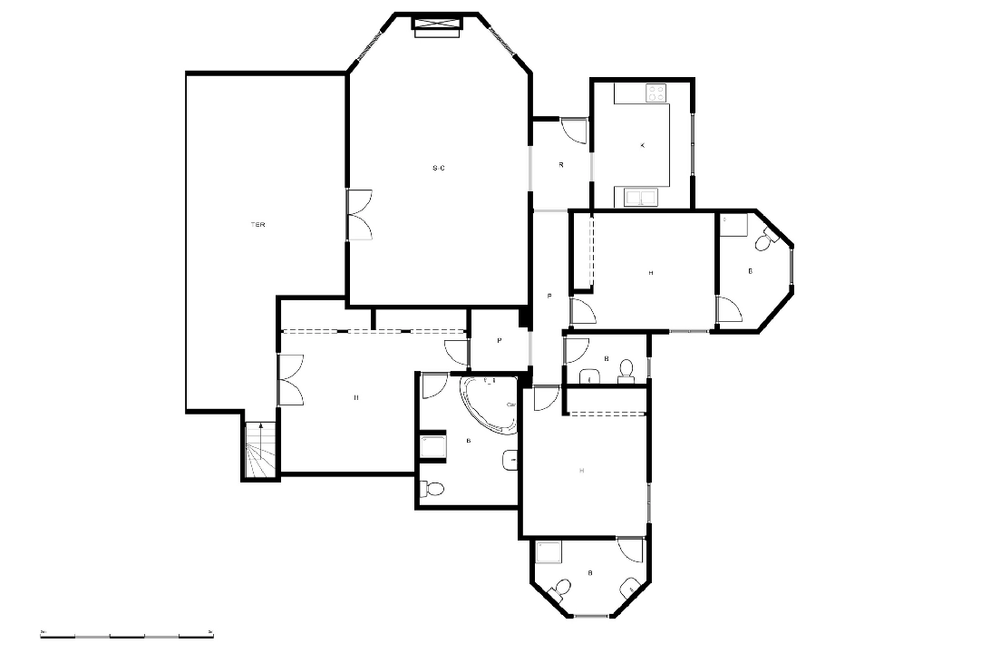 villa en Benitachell(La Cumbre del Sol) en vente, construit 340 m², terrain 994 m², 5 chambre, 5 salle de bains, piscina, ref.: CA-H-1677-AMB-43