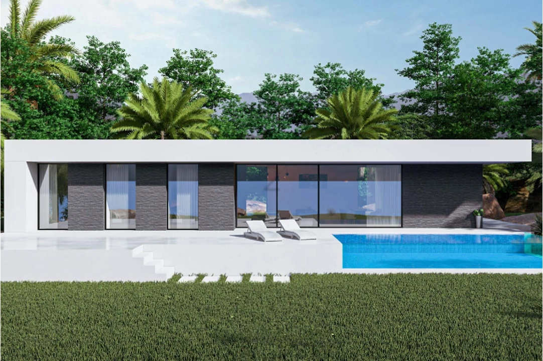 villa en Pedreguer en vente, construit 160 m², ano de construccion 2024, + KLIMA, aire acondicionado, terrain 1000 m², 3 chambre, 2 salle de bains, piscina, ref.: BP-8215PED-1