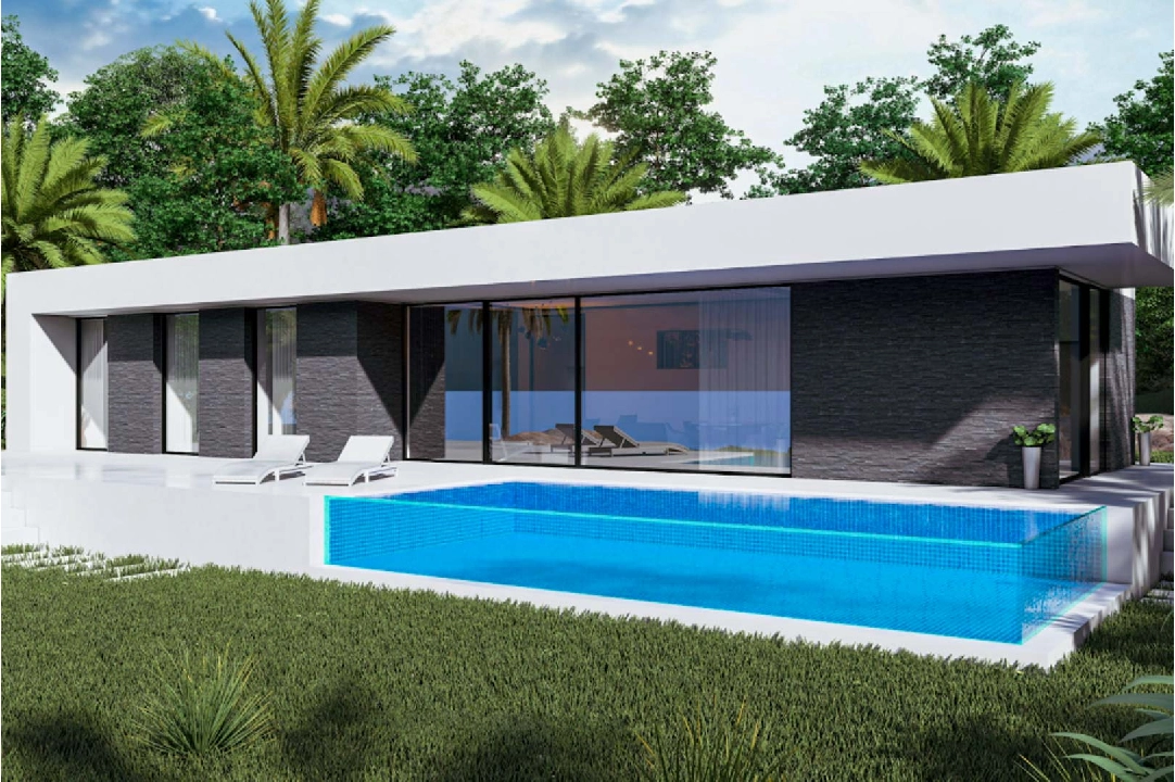 villa en Pedreguer en vente, construit 160 m², ano de construccion 2024, + KLIMA, aire acondicionado, terrain 1000 m², 3 chambre, 2 salle de bains, piscina, ref.: BP-8215PED-2