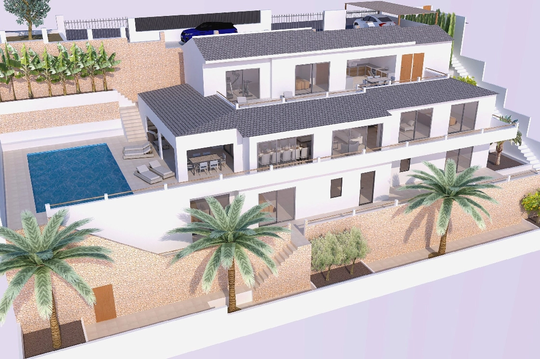 villa en Javea en vente, construit 320 m², aire acondicionado, terrain 800 m², 5 chambre, 4 salle de bains, piscina, ref.: BP-4447JAV-1