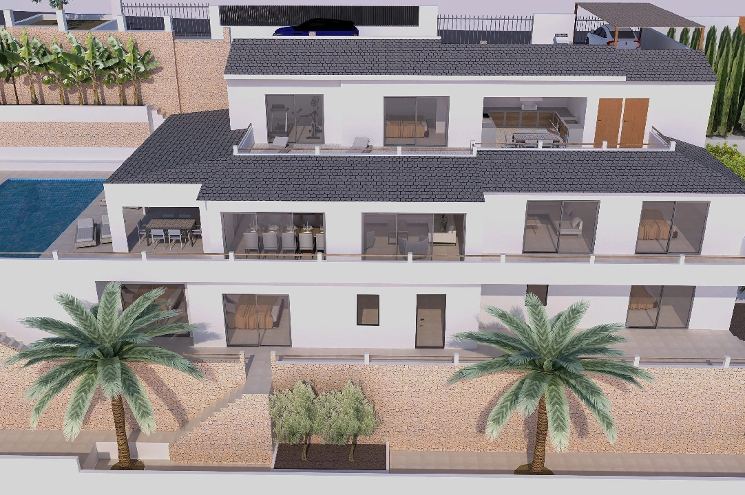 villa en Javea en vente, construit 320 m², aire acondicionado, terrain 800 m², 5 chambre, 4 salle de bains, piscina, ref.: BP-4447JAV-22