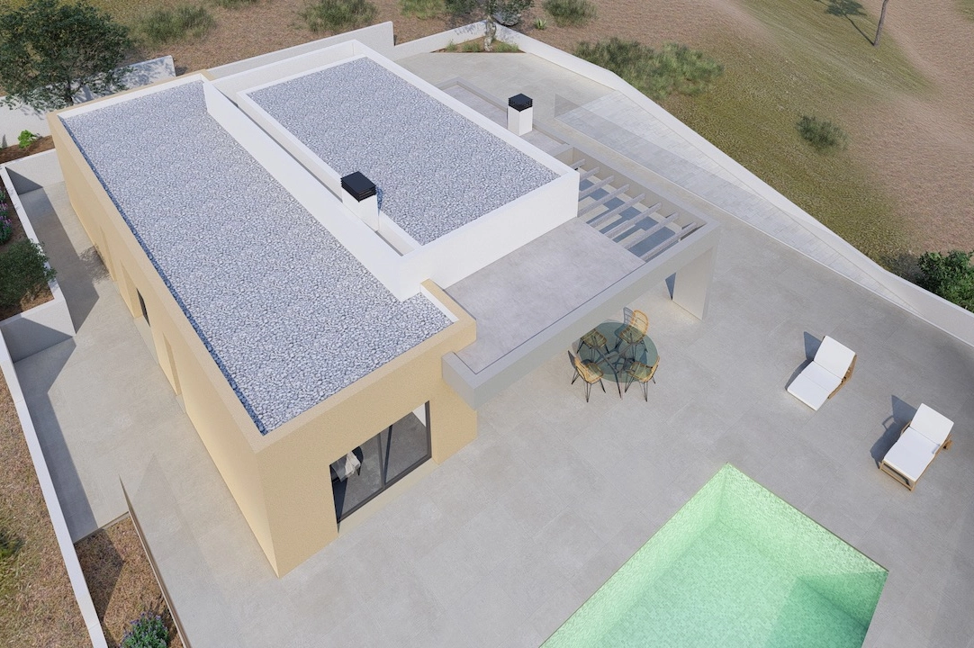 villa en Benitachell(Raco de Nadal) en vente, construit 145 m², aire acondicionado, terrain 700 m², 3 chambre, 2 salle de bains, piscina, ref.: CA-H-1831-AMB-8