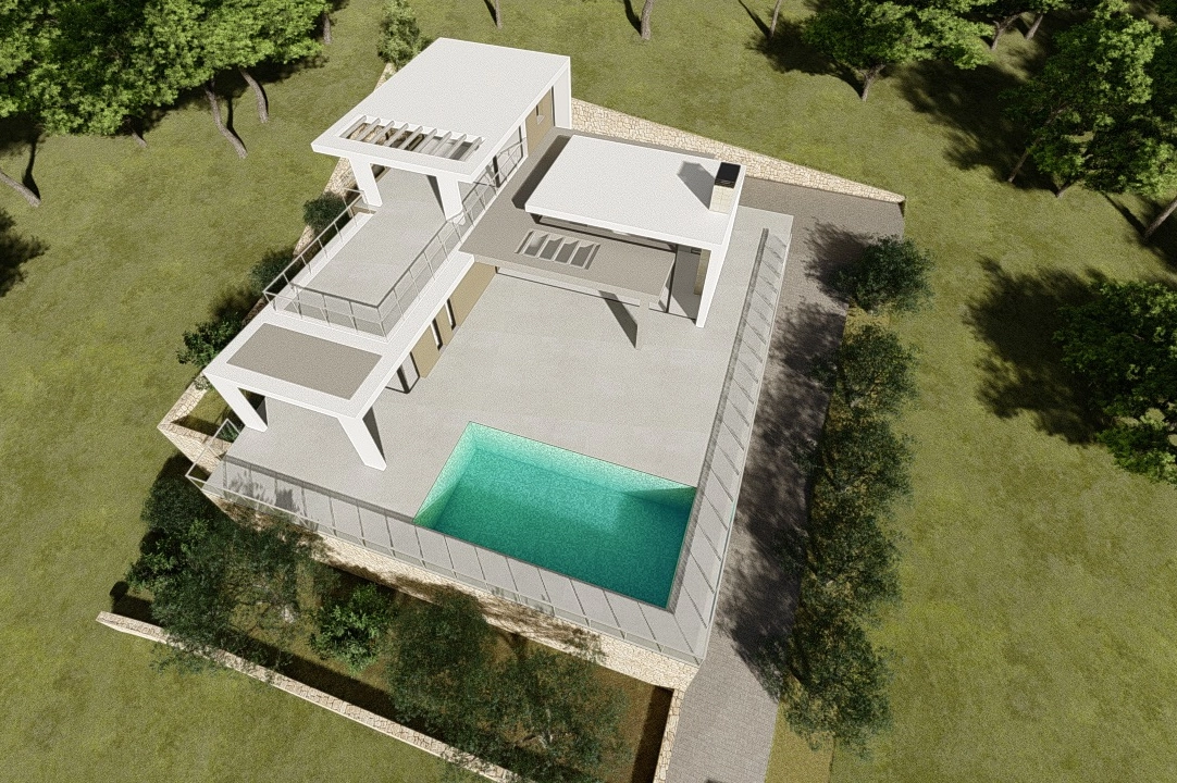 villa en Benitachell(Raco de Nadal) en vente, construit 180 m², aire acondicionado, terrain 700 m², 4 chambre, 3 salle de bains, piscina, ref.: CA-H-1832-AMB-5