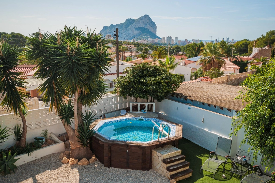 villa en Calpe(Gran sol) en vente, construit 74 m², aire acondicionado, terrain 507 m², 2 chambre, 1 salle de bains, piscina, ref.: COB-3482-10535-23