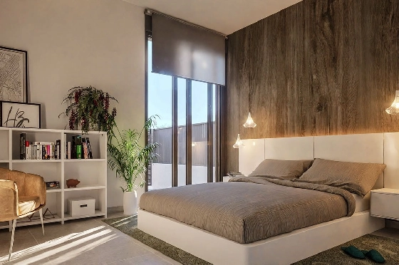 Doppelhaushälfte in Los Nietos zu verkaufen, Wohnfläche 166 m², Zustand Erstbezug, Grundstück 228 m², 3 Schlafzimmer, 3 Badezimmer, Pool, ref.: HA-NIN-100-D01-12