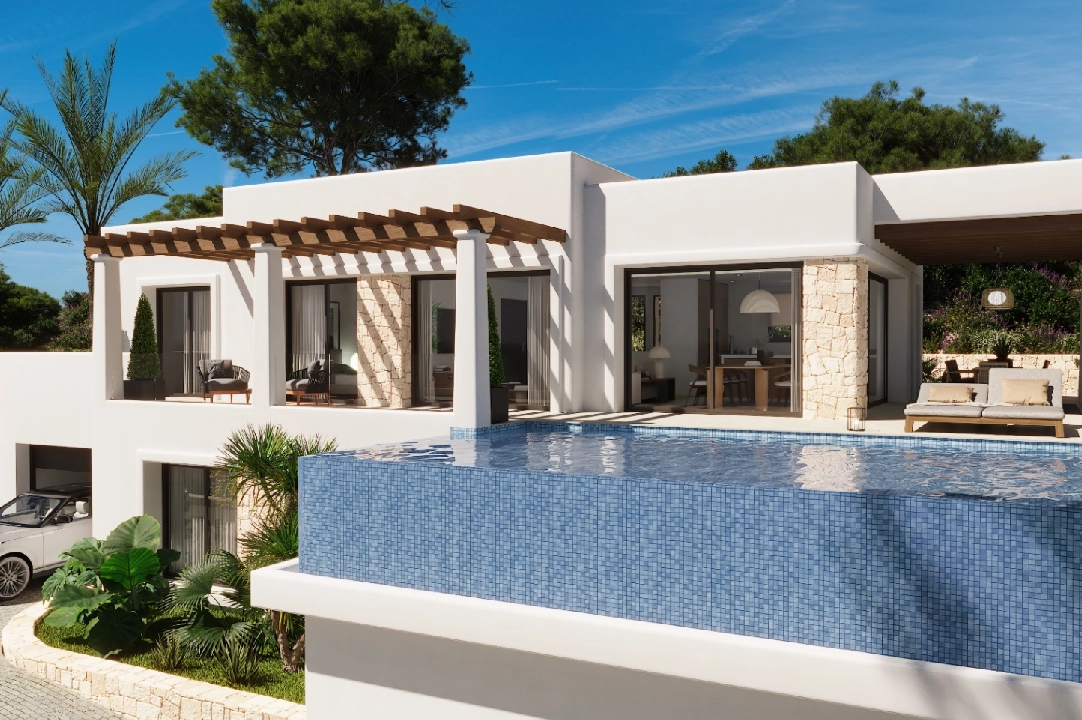 villa en Benissa en vente, construit 256 m², aire acondicionado, terrain 1009 m², 4 chambre, 4 salle de bains, piscina, ref.: UM-UV-IFACH-4