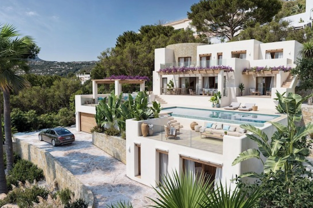 villa en Moraira(San Jaime) en vente, construit 333 m², aire acondicionado, terrain 1330 m², 5 chambre, 5 salle de bains, piscina, ref.: CA-H-1842-AMBI-1