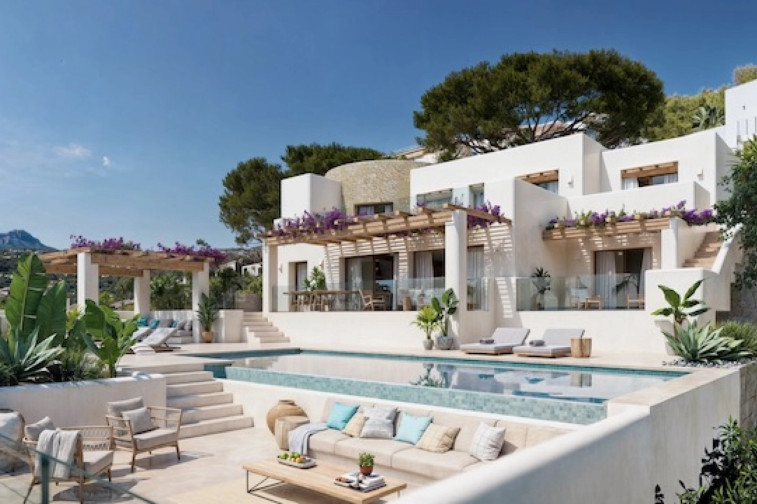 villa en Moraira(San Jaime) en vente, construit 333 m², aire acondicionado, terrain 1330 m², 5 chambre, 5 salle de bains, piscina, ref.: CA-H-1842-AMBI-9