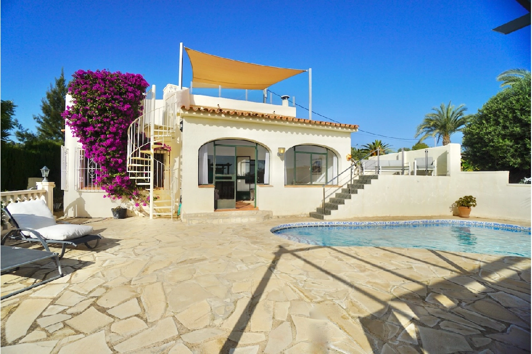 villa en Benissa(Montemar) en vente, construit 165 m², terrain 823 m², 3 chambre, 2 salle de bains, piscina, ref.: CA-H-1845-AMB-12