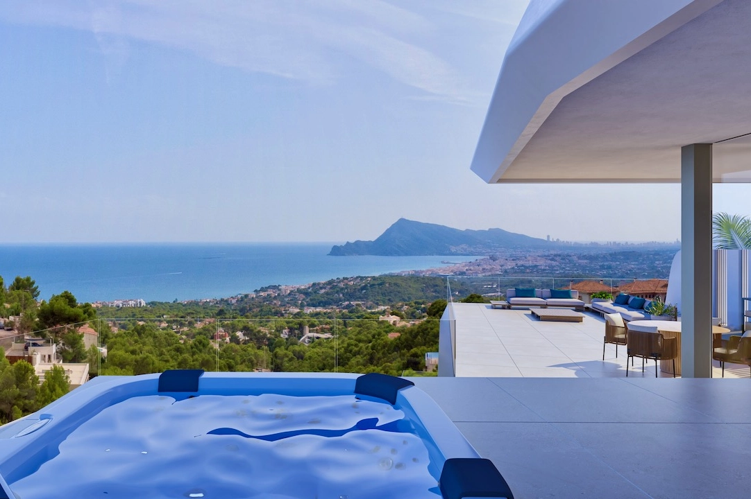 villa en Altea(Altea) en vente, construit 479 m², aire acondicionado, terrain 1383 m², 4 chambre, 4 salle de bains, piscina, ref.: CA-H-1853-AMB-3