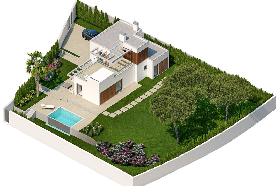 villa en Finestrat en vente, construit 150 m², ano de construccion 2024, + KLIMA, aire acondicionado, terrain 409 m², 3 chambre, 3 salle de bains, piscina, ref.: BP-8231FIN-39