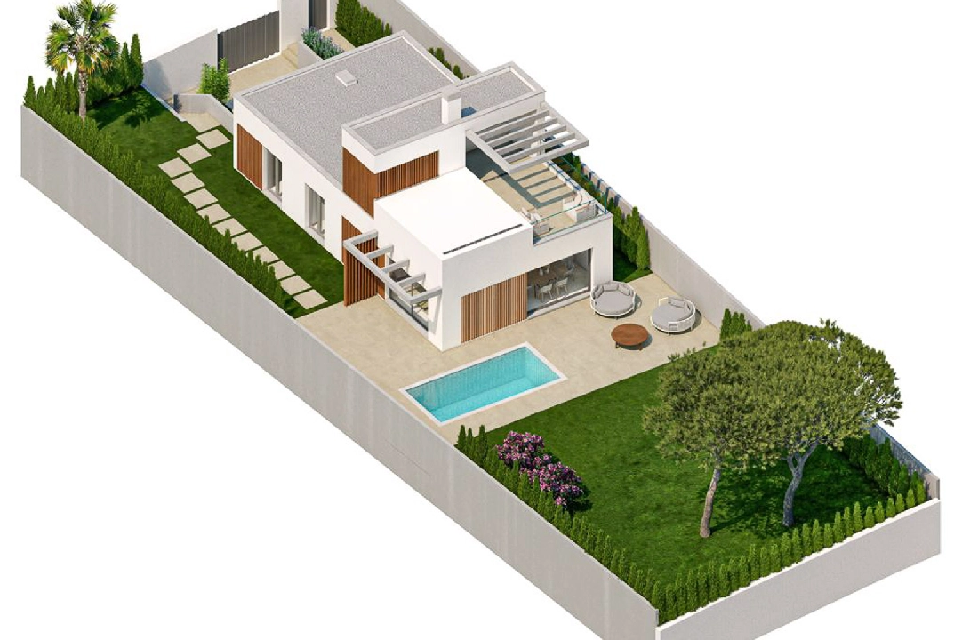 villa en Finestrat en vente, construit 150 m², ano de construccion 2024, + KLIMA, aire acondicionado, terrain 409 m², 3 chambre, 3 salle de bains, piscina, ref.: BP-8231FIN-41