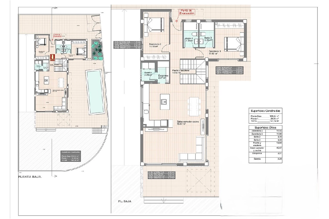 villa en San Fulgencio en vente, construit 247 m², estado nuevo, aire acondicionado, terrain 500 m², 3 chambre, 3 salle de bains, piscina, ref.: HA-MAN-290-E02-5