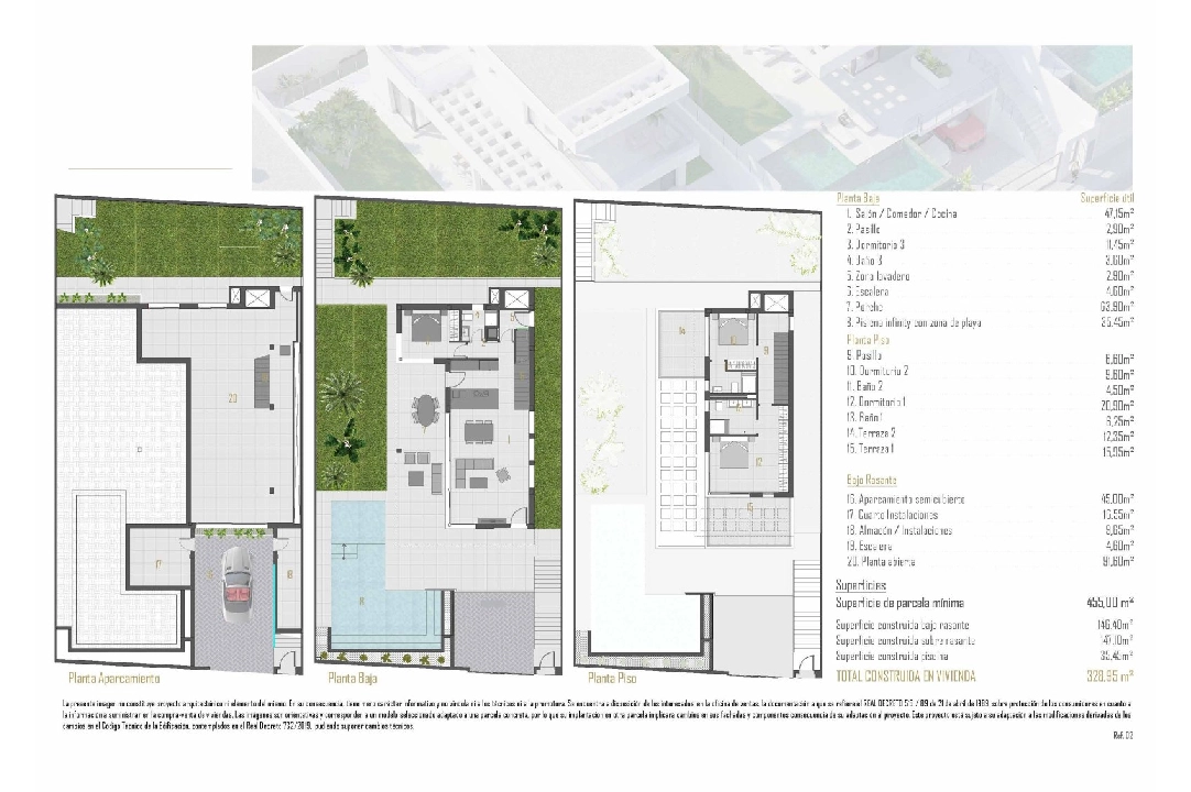 villa en Finestrat en vente, construit 175 m², estado nuevo, + fussboden, aire acondicionado, terrain 455 m², 3 chambre, 3 salle de bains, piscina, ref.: HA-FIN-106-E01-23