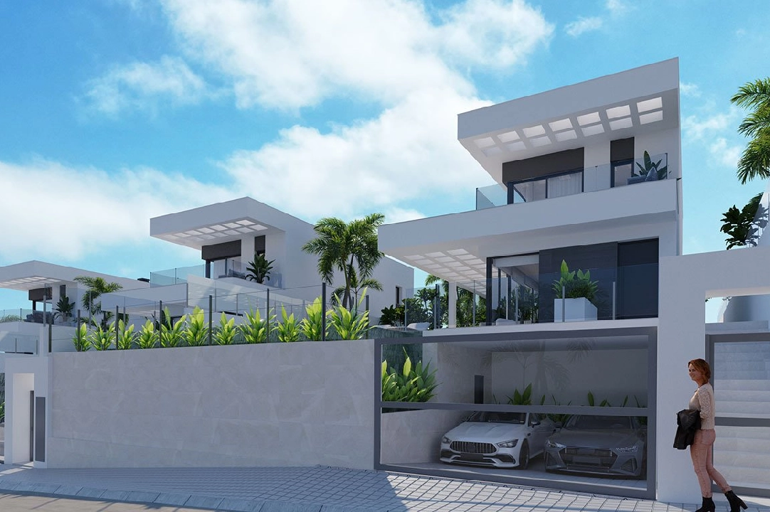 villa en Finestrat en vente, construit 175 m², estado nuevo, + fussboden, aire acondicionado, terrain 455 m², 3 chambre, 3 salle de bains, piscina, ref.: HA-FIN-106-E01-4