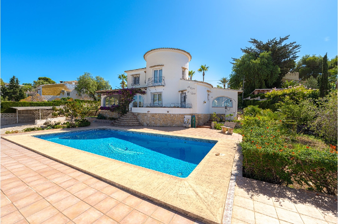 villa en Moraira(Moraira beach) en vente, construit 290 m², terrain 1167 m², 3 chambre, 2 salle de bains, piscina, ref.: CPS-MOR287-1