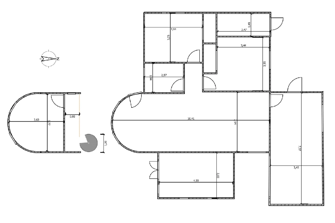 villa en Els Poblets en vente, construit 117 m², ano de construccion 1985, + estufa, aire acondicionado, terrain 420 m², 3 chambre, 1 salle de bains, piscina, ref.: O-V93414-20