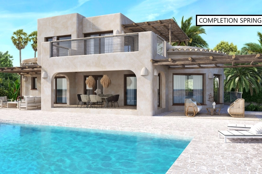 villa en Javea en vente, construit 226 m², ano de construccion 2025, aire acondicionado, terrain 1001 m², 4 chambre, 4 salle de bains, piscina, ref.: BP-C3XY4479JAV-1